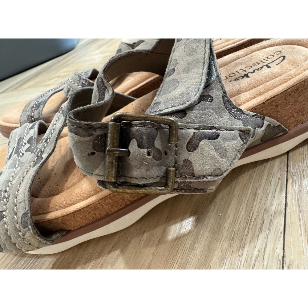 Clarks Collection Camo Metallic Ultimate Comfort Sandals 9.5 261691584 - Picture 5 of 8